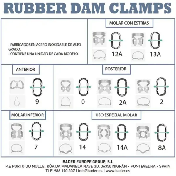 Kit de Clamps + Arco de Frame + 2 Fórceps DGD - Imagen 5